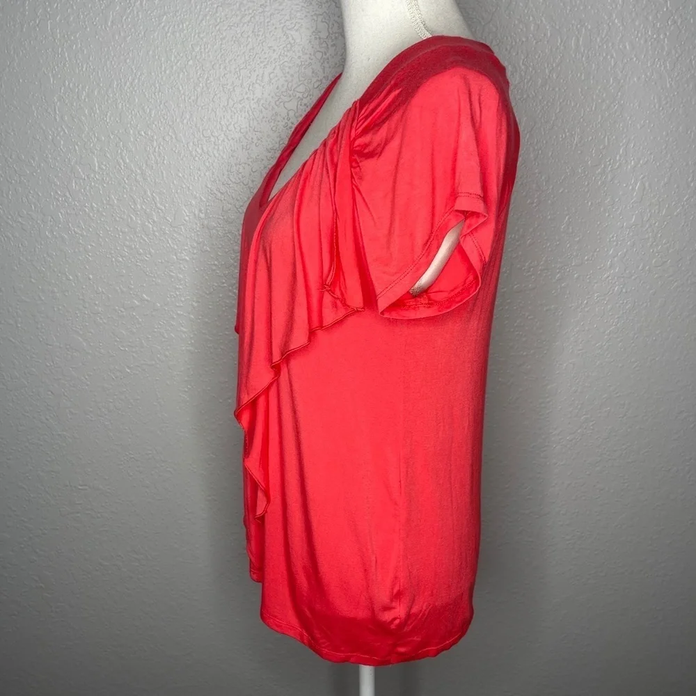 Renn - Salmon Color‎ Blouse with ruffle detail